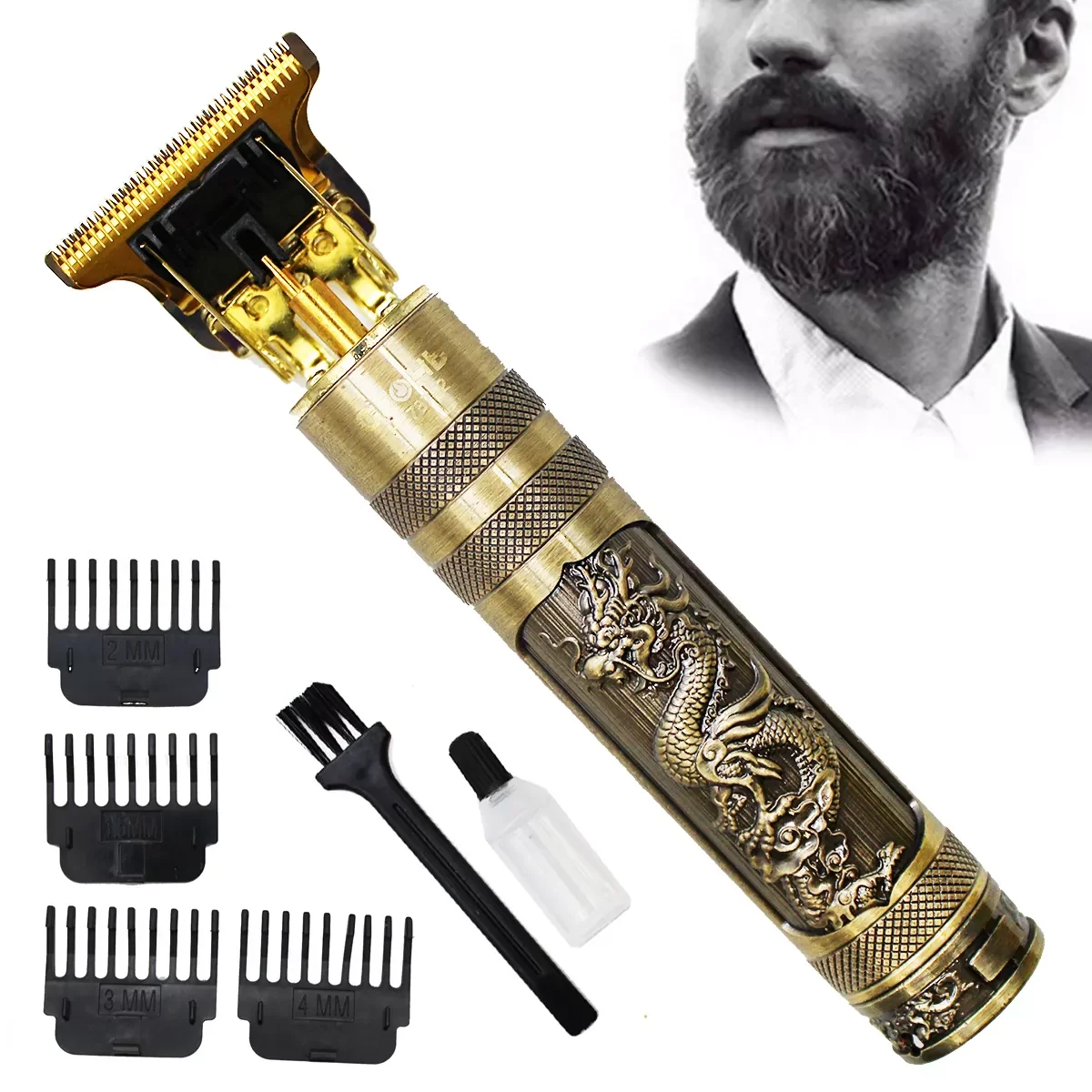 

Машинка для стрижки волос T9, электрическая машинка для стрижки волос, профессиональная машинка для стрижки волос для мужчин, триммер для бо...