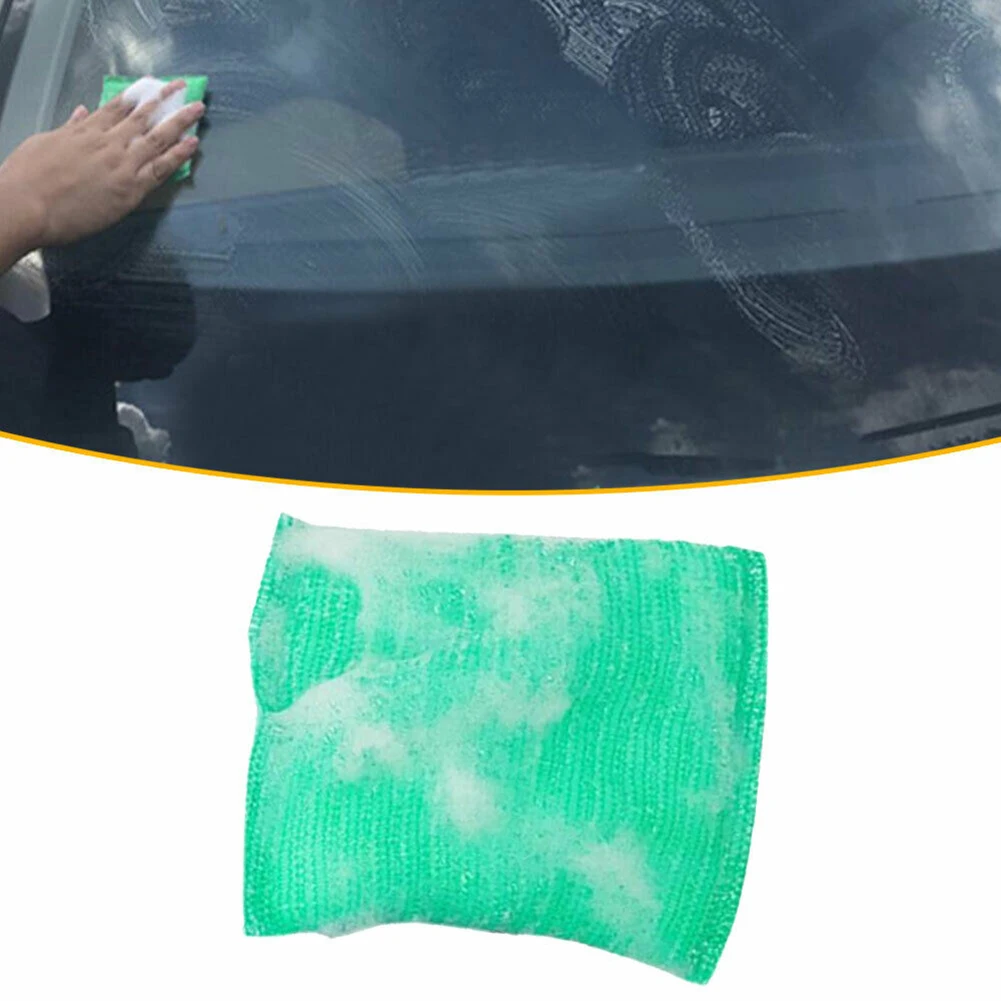 

Car Glass Oil Film Scratch Remover Liquid Sponge Glass Deep Cleaning Cleanser Dirt Scratches Grease Resins Repair Sponge