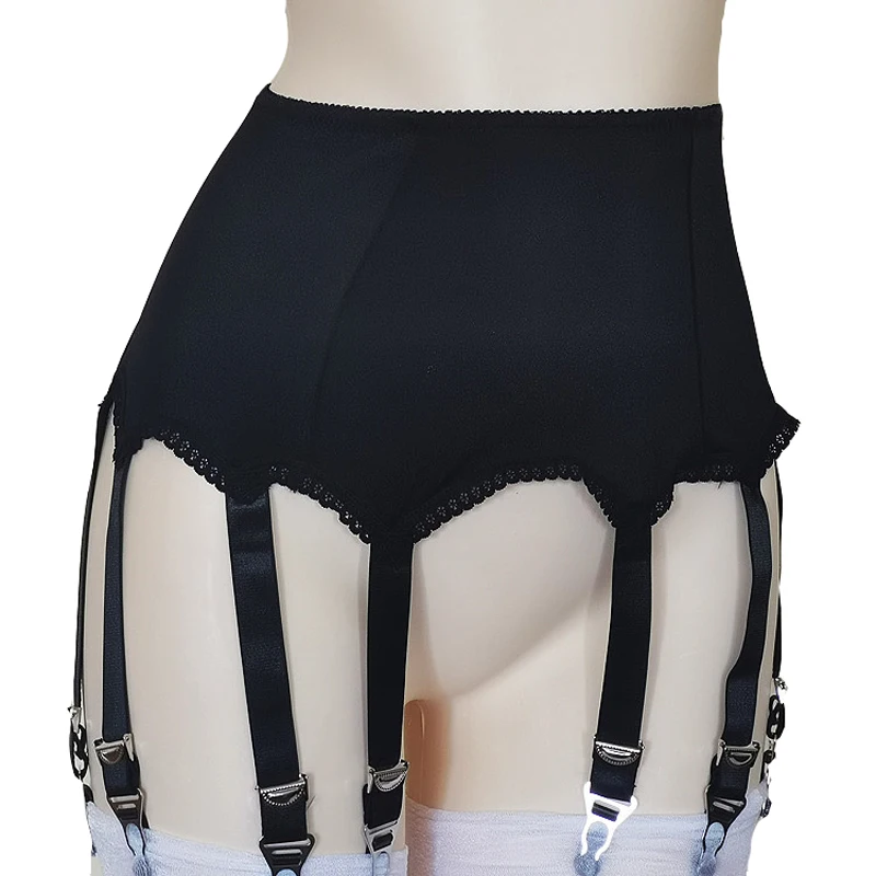 

Women High Waist Garter Belt 8 Buckles Straps Suspender Belt Garters for Stockings Pantyhose Sexy Lady Night Lingerie