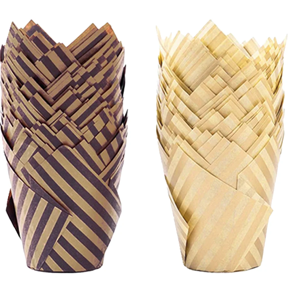 

Cupcake Liners Tulip Muffin Baking Liner Cup Cake Mini Cups Holders Wraps Wrapper Papers Large Paper