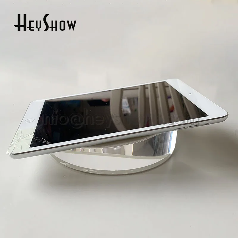 15cm Diameter Acrylic Security iPad Display Stand Tablet  Holder For Apple Huawei Xiaomi Samsung Tablet Shop Round Clear Base enlarge