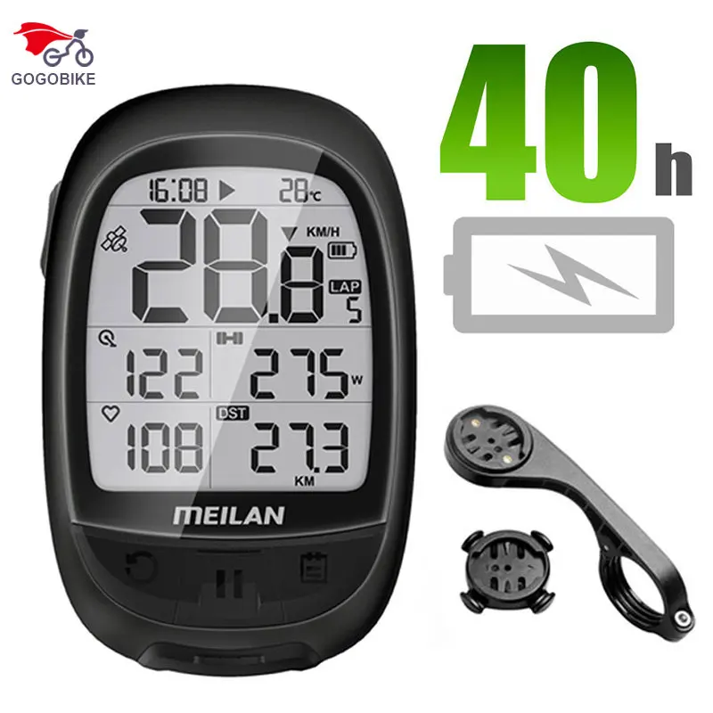 

GPS Bicycle Computer Bluetooth Wireless+ANT Electric Bicycle Speedometer Waterproof Road Bike Mountain Buggy Riding Odometer