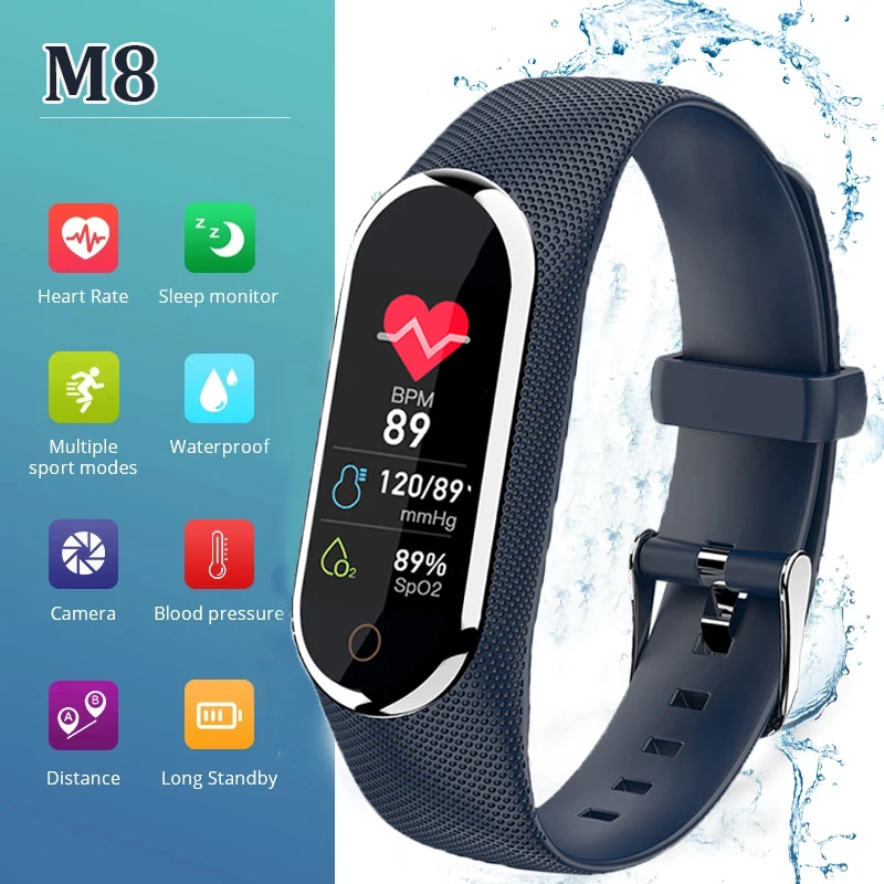 

M8 Smart Watch Men Women Fitness Sports Smart Band Fitpro Version Bluetooth Music Heart Rate Take For Android IOS Xiaomi Band 6