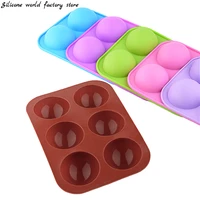 silicone world half sphere silicone cake molds bakeware soap mold pudding jelly chocolate mould ball biscuit baking molds