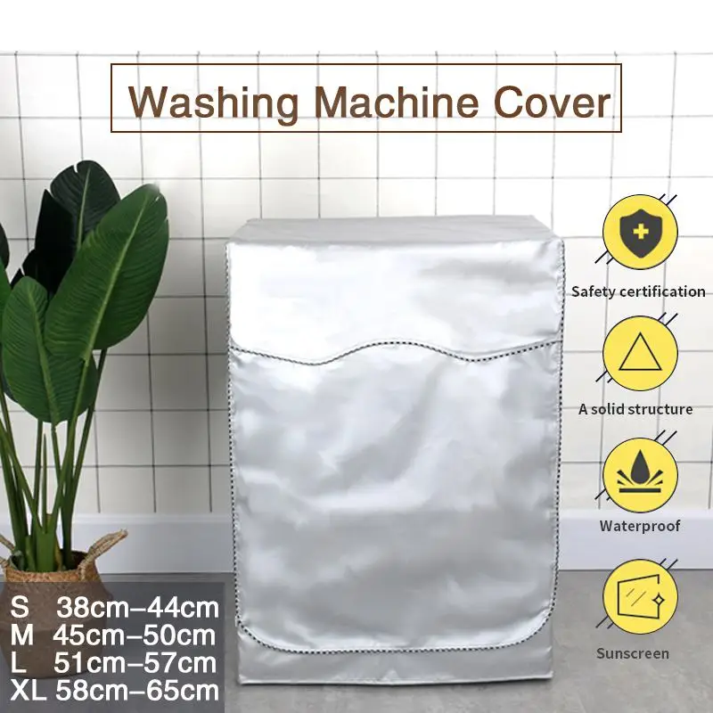 

4 Sizes Sunscreen Dust Proof Cover Washing Machine Cover Waterproof Case Washing Machine Protective Dust Front Load Wash Dryer