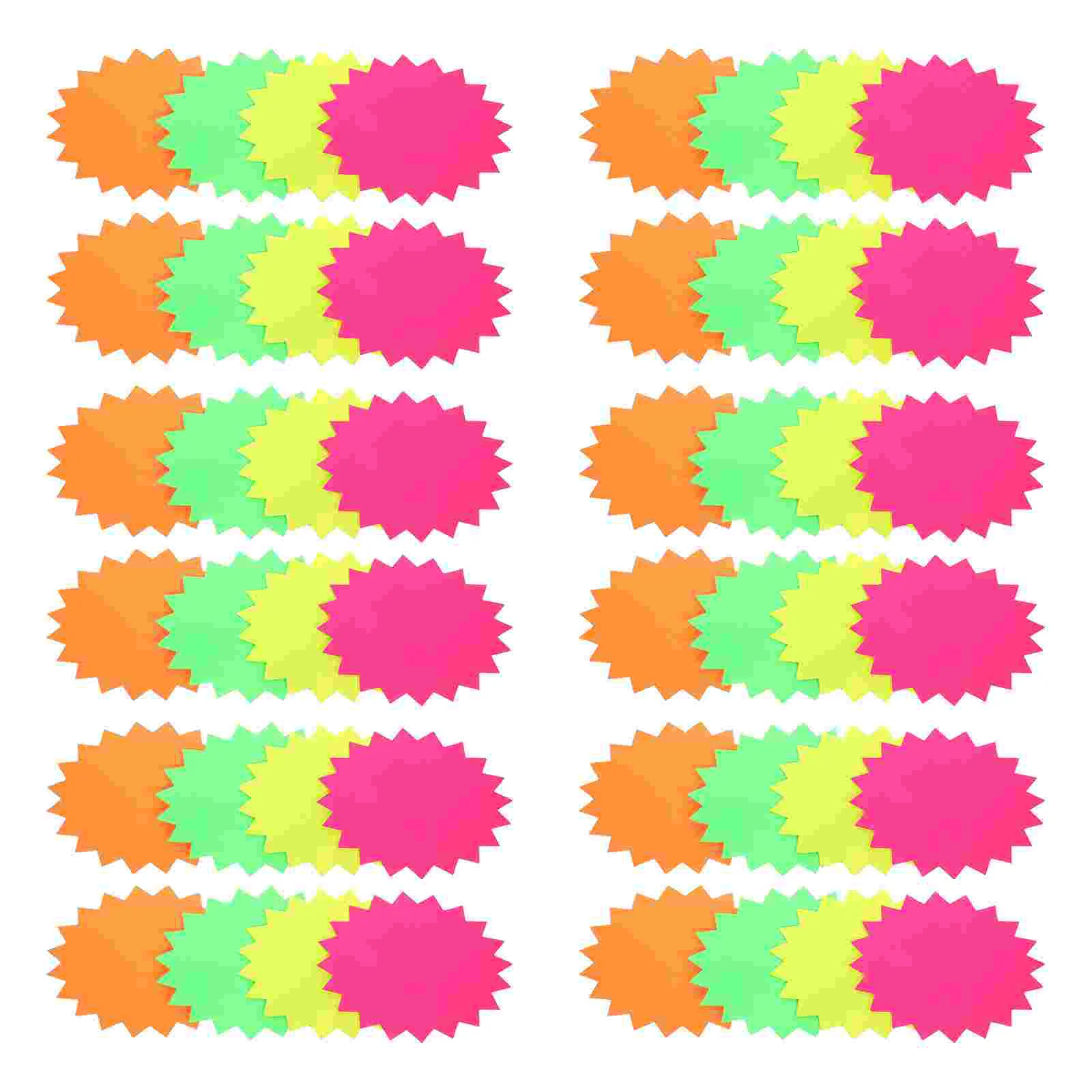 

Signsretail Burst Stickers Signtag Label Star Display Fluorescentneon Paper Labels Coding Color Supermarket Blank Self Adhesive