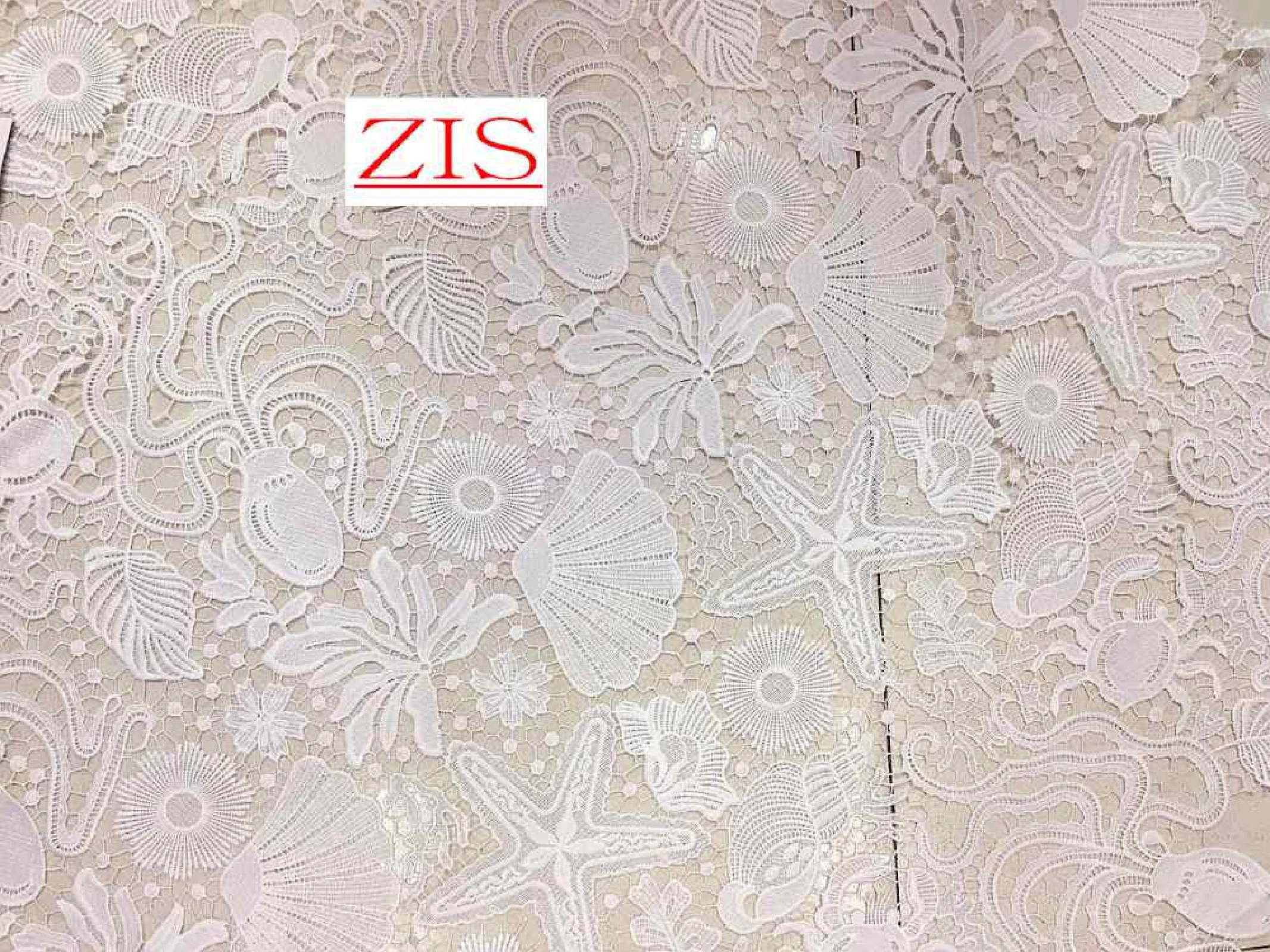 Растворимая в воде ткань E698, растворимая в океане ткань, изысканное качество изготовления, шелк, морская звезда, морские водоросли