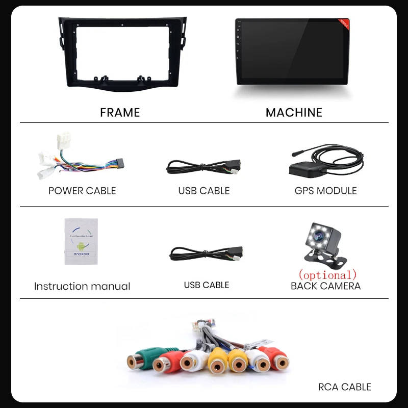 Автомагнитола 2DIN 2 + 32 ГБ Android 10 0 Bluetooth мультимедийный плеер для Toyota Corolla E140/150 2006 2007