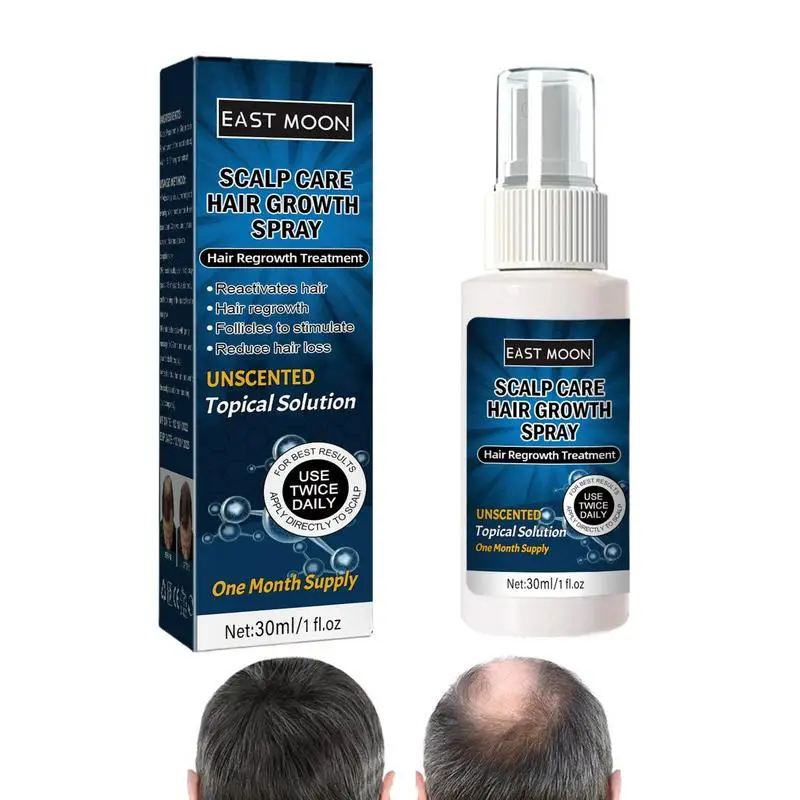 

30ml Hair Growth Spray Hair Roots Follicles Nourishing Liquid For Boys Men Damaged Hair Repairing Spray Gift free shipping