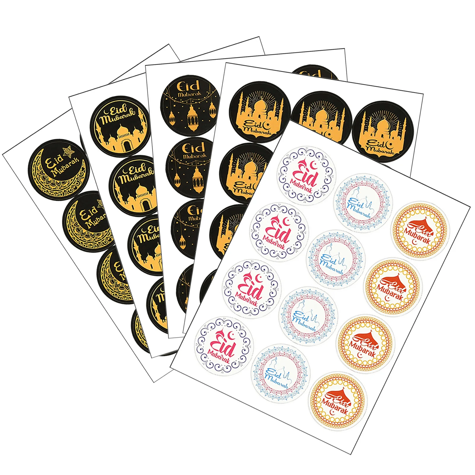 

120 шт. Рамадан ИД Мубарак украшения бумажная наклейка Подарочная этикетка наклейка уплотнение исламский мусульманский Ид аль-Фитр декорати...