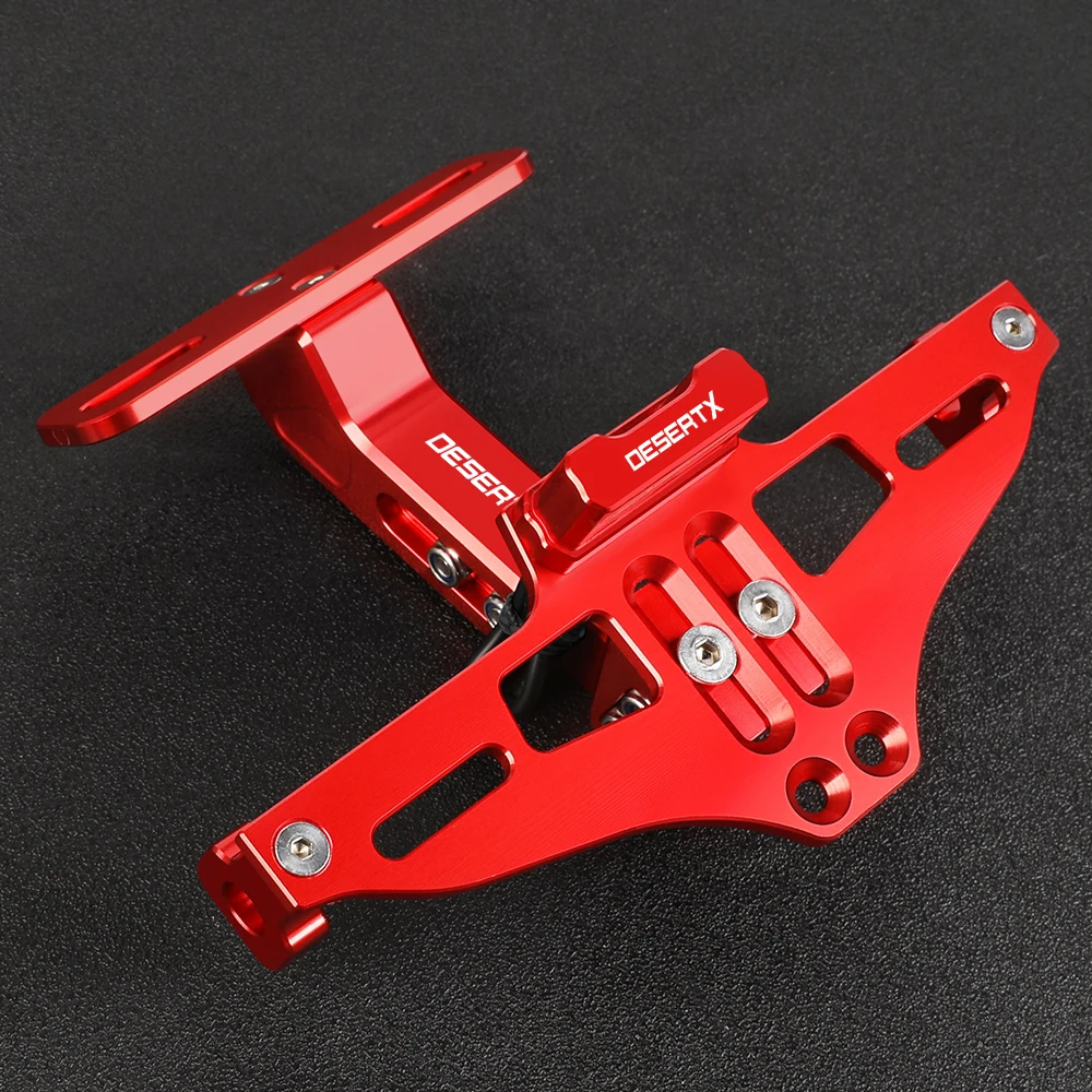 

For Ducati DesertX Desert X desertx 2022 2023 2024 Motorcycle Fender Eliminator Adjustable License Plate Holder Bracket LED