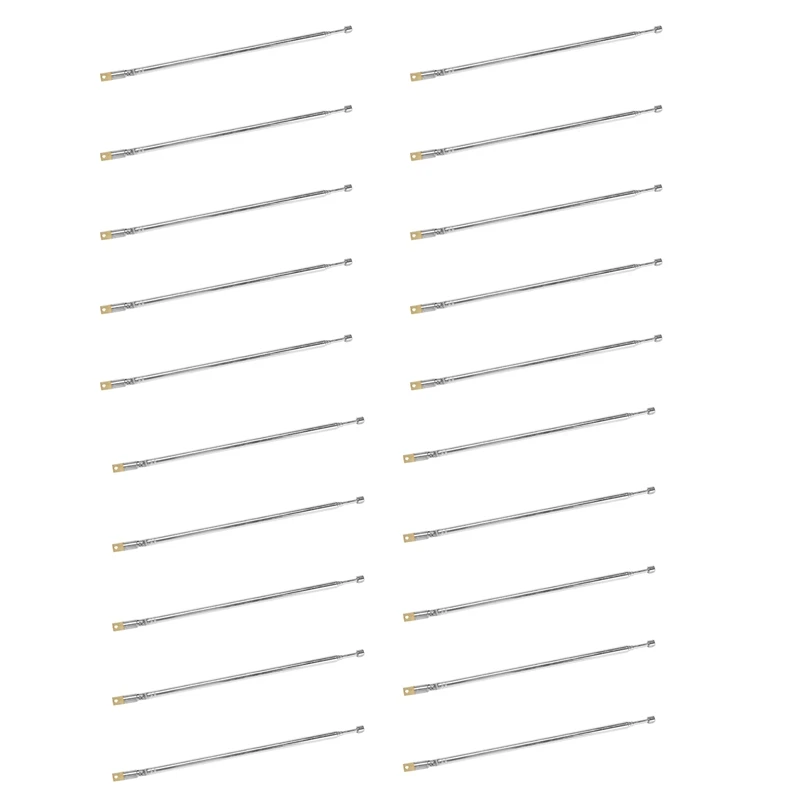 

Botique-20X Replacement 60Cm 4 Sections Telescopic Antenna Aerial For Radio TV