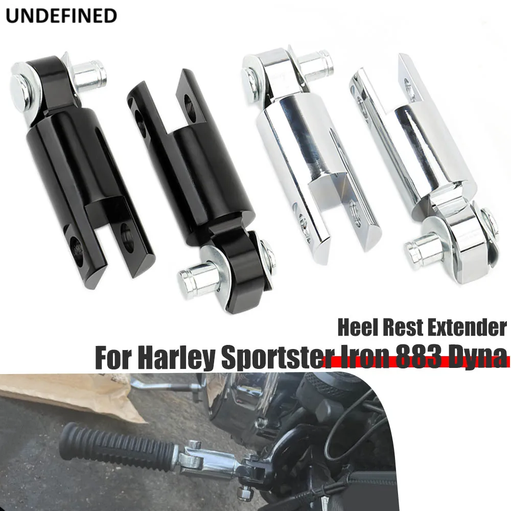 Foot Pegs Support Mount for Harley Dyna Fatboy Sportster 883 Street Bob Bobber Chopper Motorcycle Footpeg Stirrup Extenders