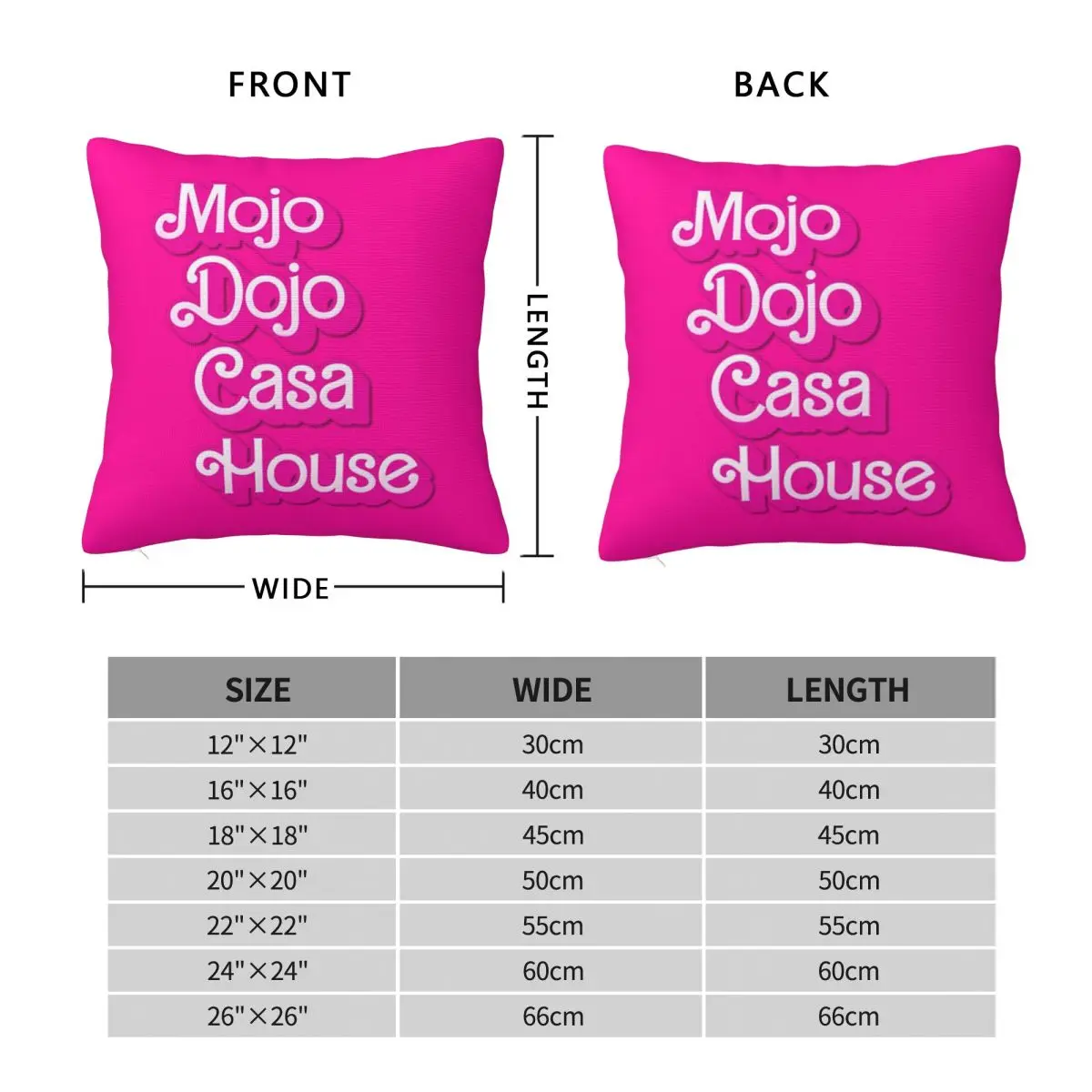 Фото Mojo Dojo Casa House квадратная наволочка из полиэстера, льна, бархата с принтом на молнии, декоративная наволочка, чехол для подушки для комнаты №2