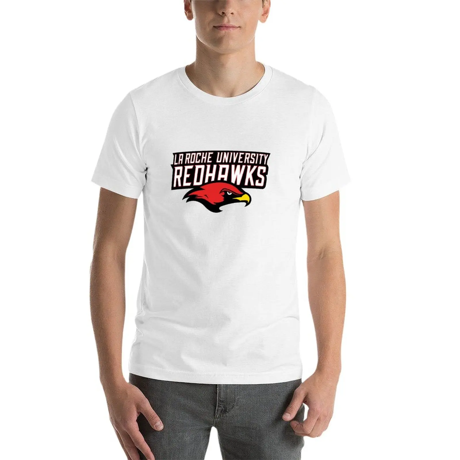 Фото Футболка La Roche Redhawks, мужские футболки, футболки с рисунком для мужчин, футболки с рисунком №4