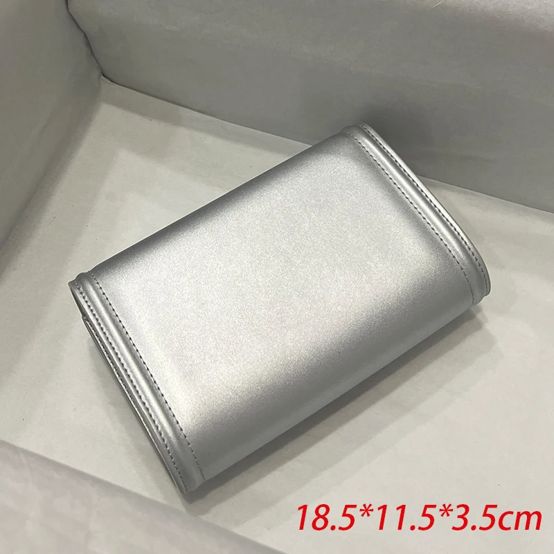 TOP Women's One Shoulder Wrap Leather Hand Chain Bag Fashion Casual Handbag Large Metal Buckle Crossbody Bag Ladies Party Wallet