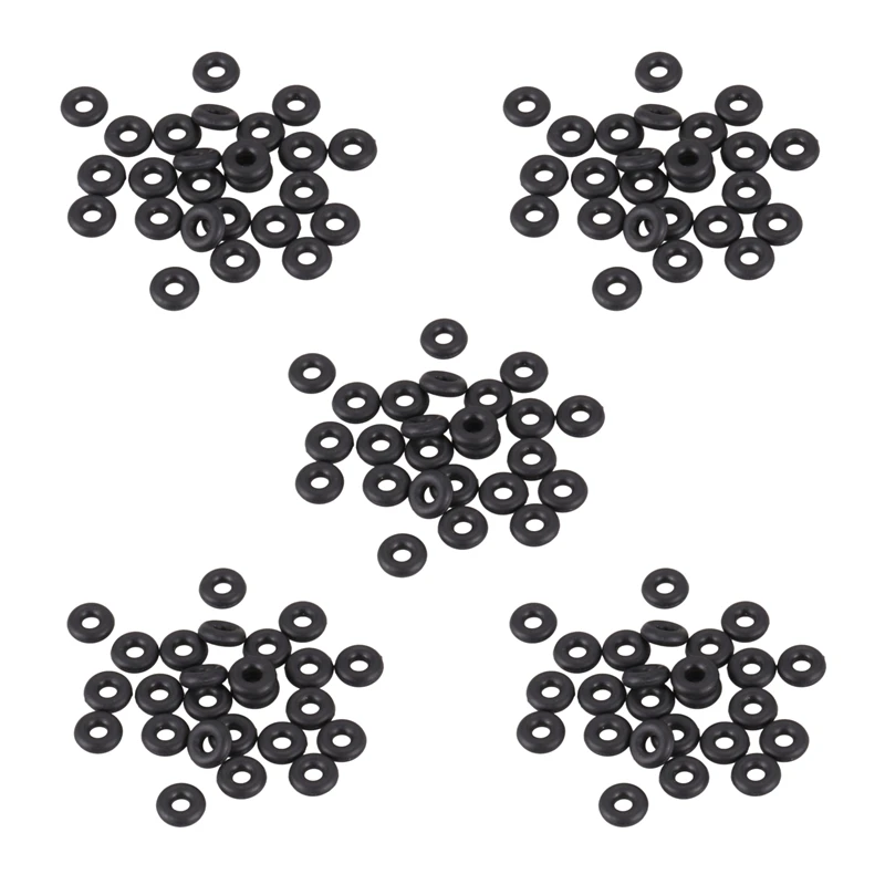 

100 Pieces 5.6 Mm Diameter 1.8 Mm Thickness Black Rubber O-Ring Oil Washers