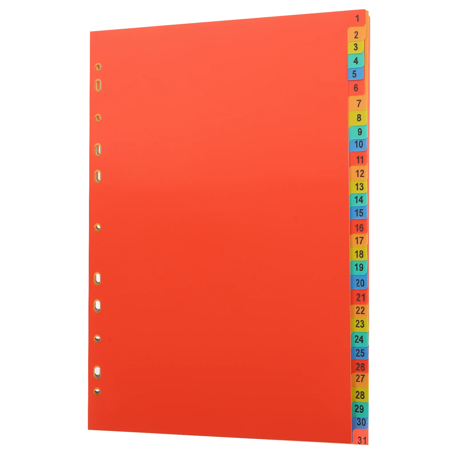 

A4 Index Divider Notebook Dividers School Binder Loose-leaf Page Markers Punched Tabs Card Binders Folder