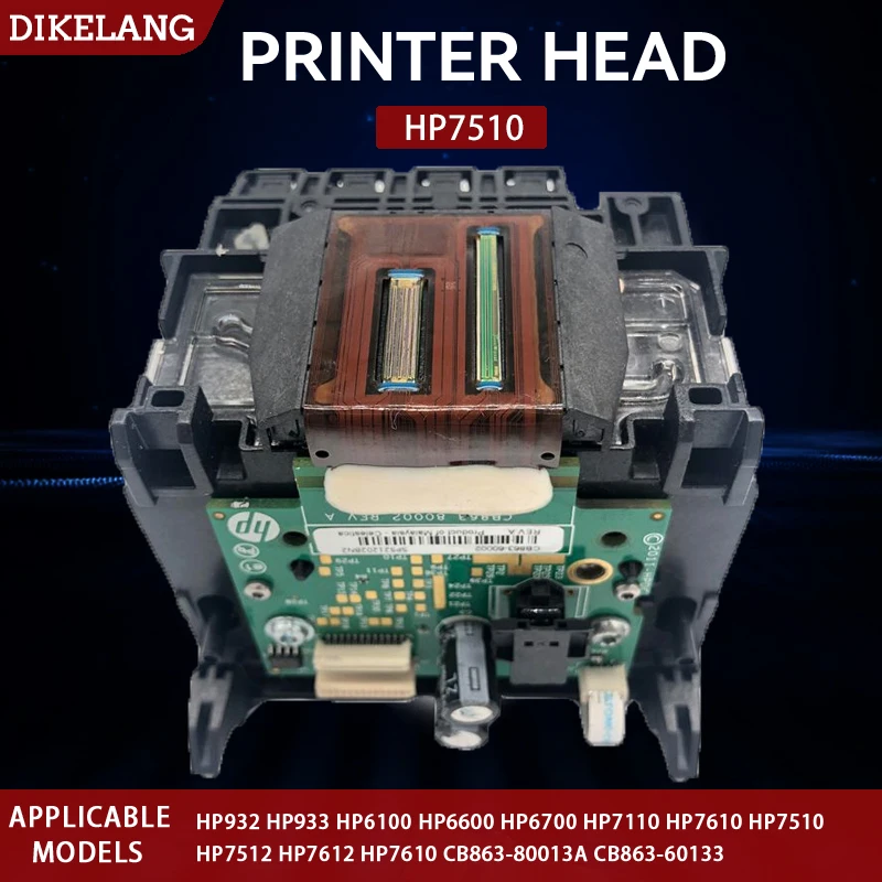 

Printhead HP7510 Printer Head For HP HP7512 HP7612 HP7610 CB863-80013A CB863-60133 HP933 HP6100 HP6600 HP6700 HP7110 Print Head