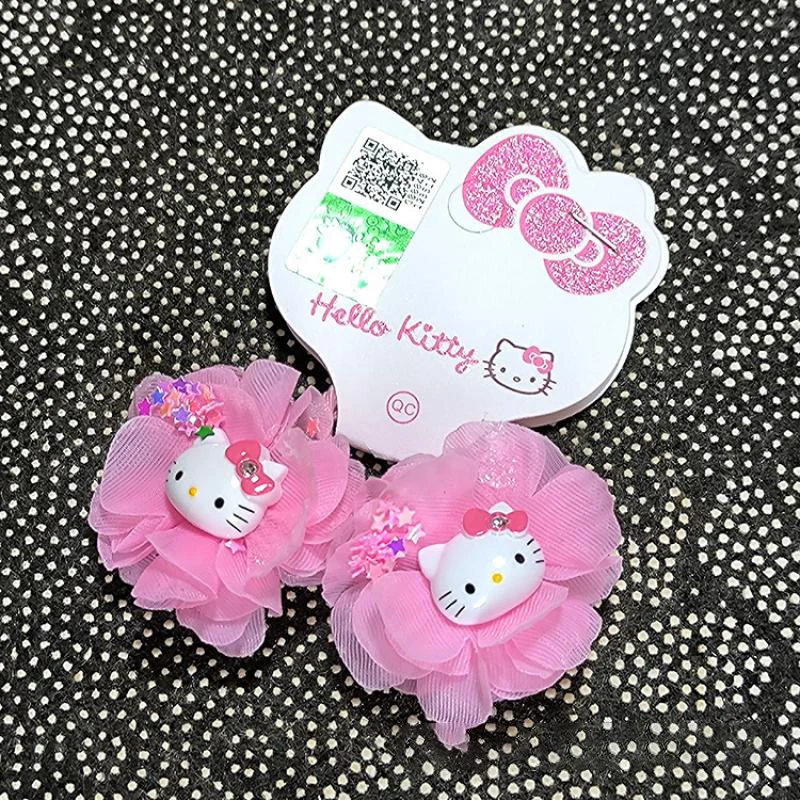 

Kawaii Cute Sanrio Hellokitty Hair Band Hair Rope Children's Hair Accessories Lovable Exquisite Rubber Band Gift Toys For Girls
