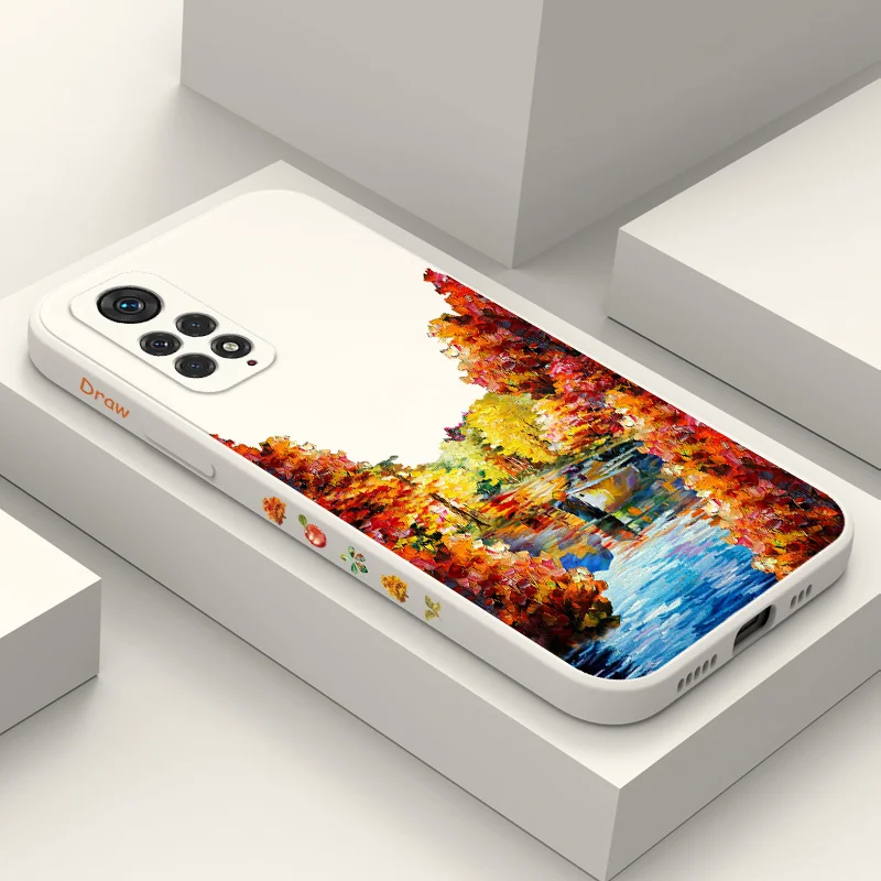 

Oil Painting Boats Phone Case For Xiaomi Redmi Note 12 11 11S 10 10A 10T 10S 9T 9 8 7 A1 Pro Plus 10C 9A 4G 5G Silicone Cover