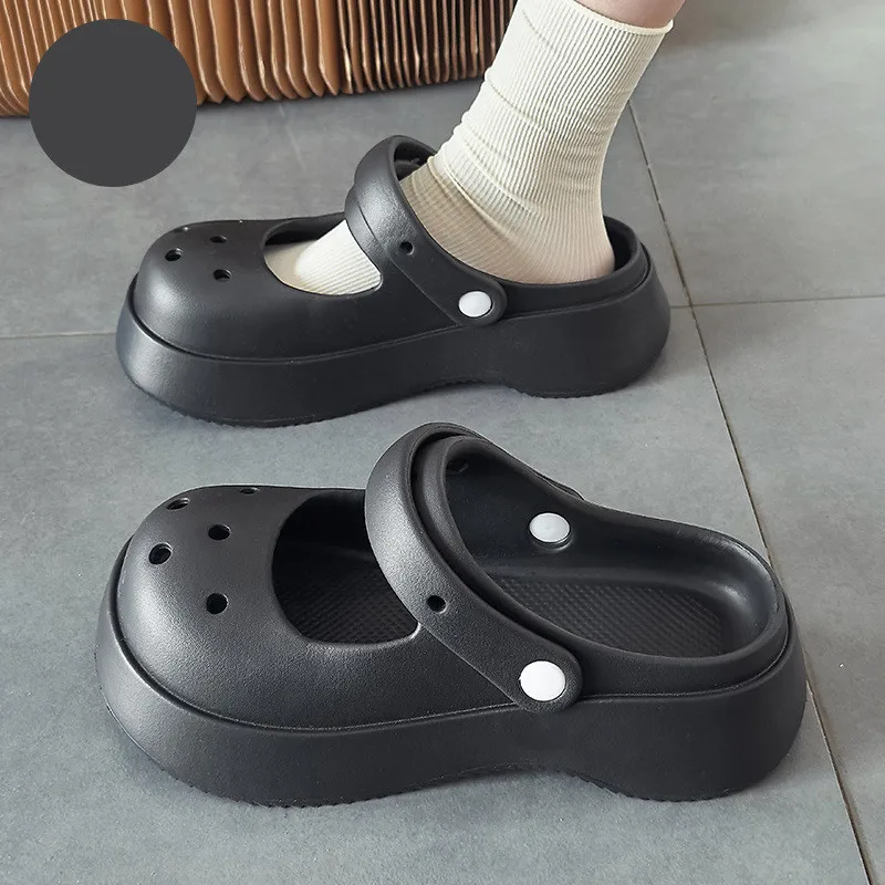 

Summer Women Sandals Thick Sole Platform Slippers Outdoor Beach Shoes Indoor Home Slides Flip Flops Woman Bathroom Slippers