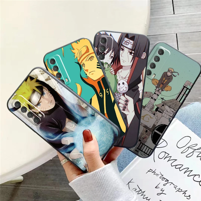 

Japan NARUTO Anime Phone Case For Huawei Honor 10 V10 10i 10 Lite 20 V20 20i 20 Lite 30S 30 Lite Pro Carcasa Black Soft