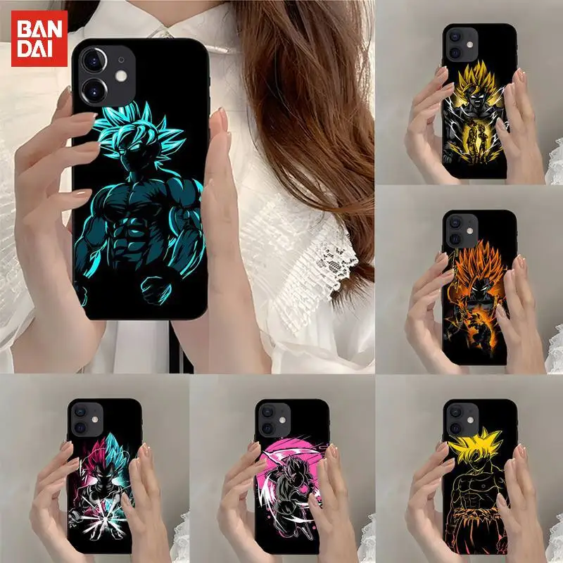 

Bandai Anime Dragon Ball Phone Case Fundas Shell For IPhone Mini Xs X Xr 6 6s 7 8 Plus 13 12 11 Pro Max SE2020 Trendy Cover
