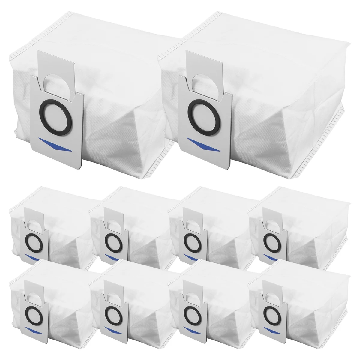 SOBEAU Lot de 12 Sacs d'aspirateur Accessoires compatible avec Ecovacs Deebot X1 Omni, X1 e Omni