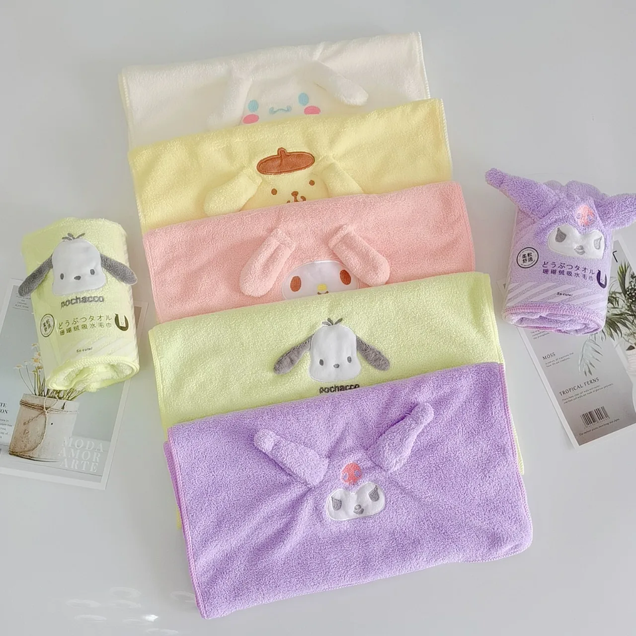 Фото Оптовая продажа Sanrio Crayon Shin-chan Lotso Коралловые флисовые полотенца Мягкие впитывающие быстросохнущие безворсовые полотенца для домашнего использования с героями мультфильмов №2