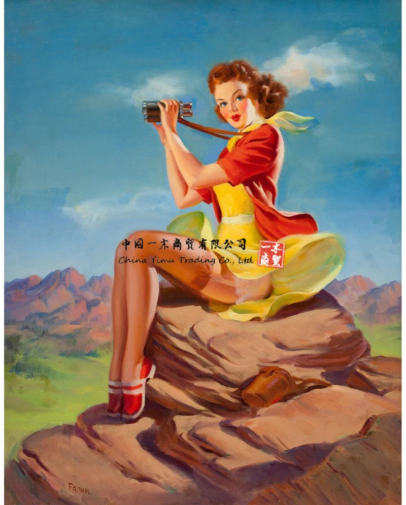 

Постер PinUp с изображениями девушек, героев мультфильмов