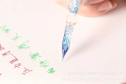 Хрустальная стеклянная ручка для письма