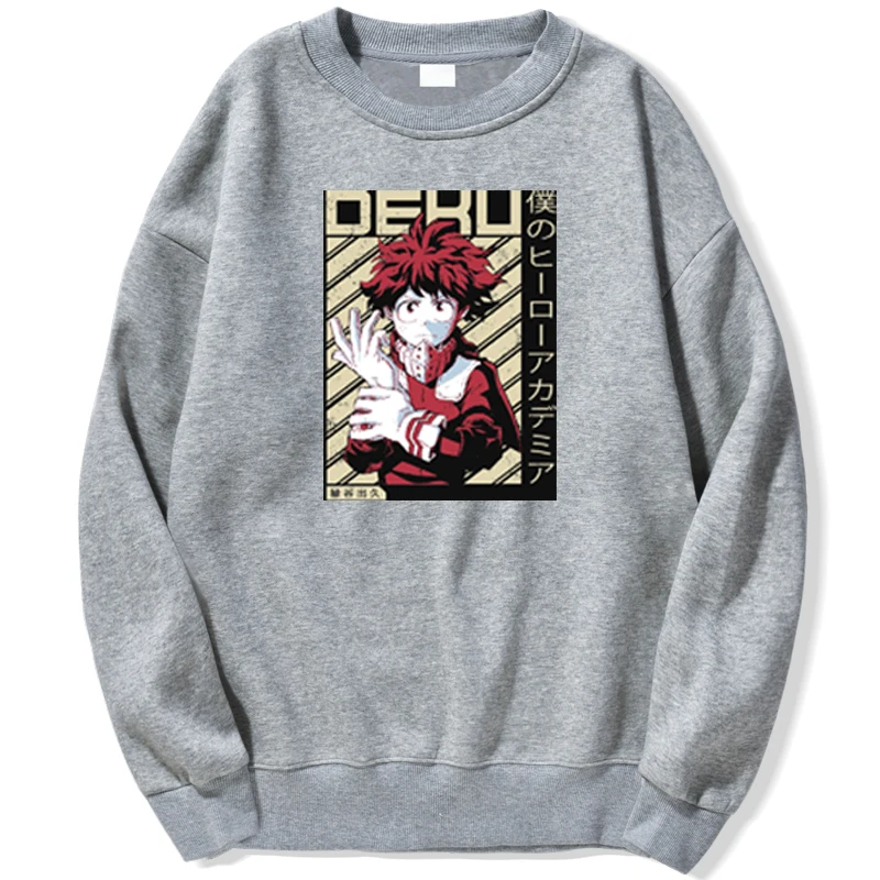 

My Hero Academia Boku No Hero Academia One For All Japanese Anime Harajuku Sweatshirt Men Hoodie Crewneck Autumn Pullover Jumper