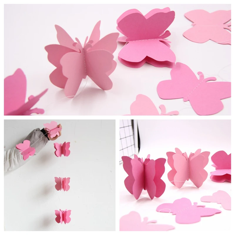 

3D бумажные бабочки 1,8 м, латте, искусство «сделай сам», трехслойная бумага, трехмерное украшение для латте, украшение для свадьбы, дня рождения, вечеринки