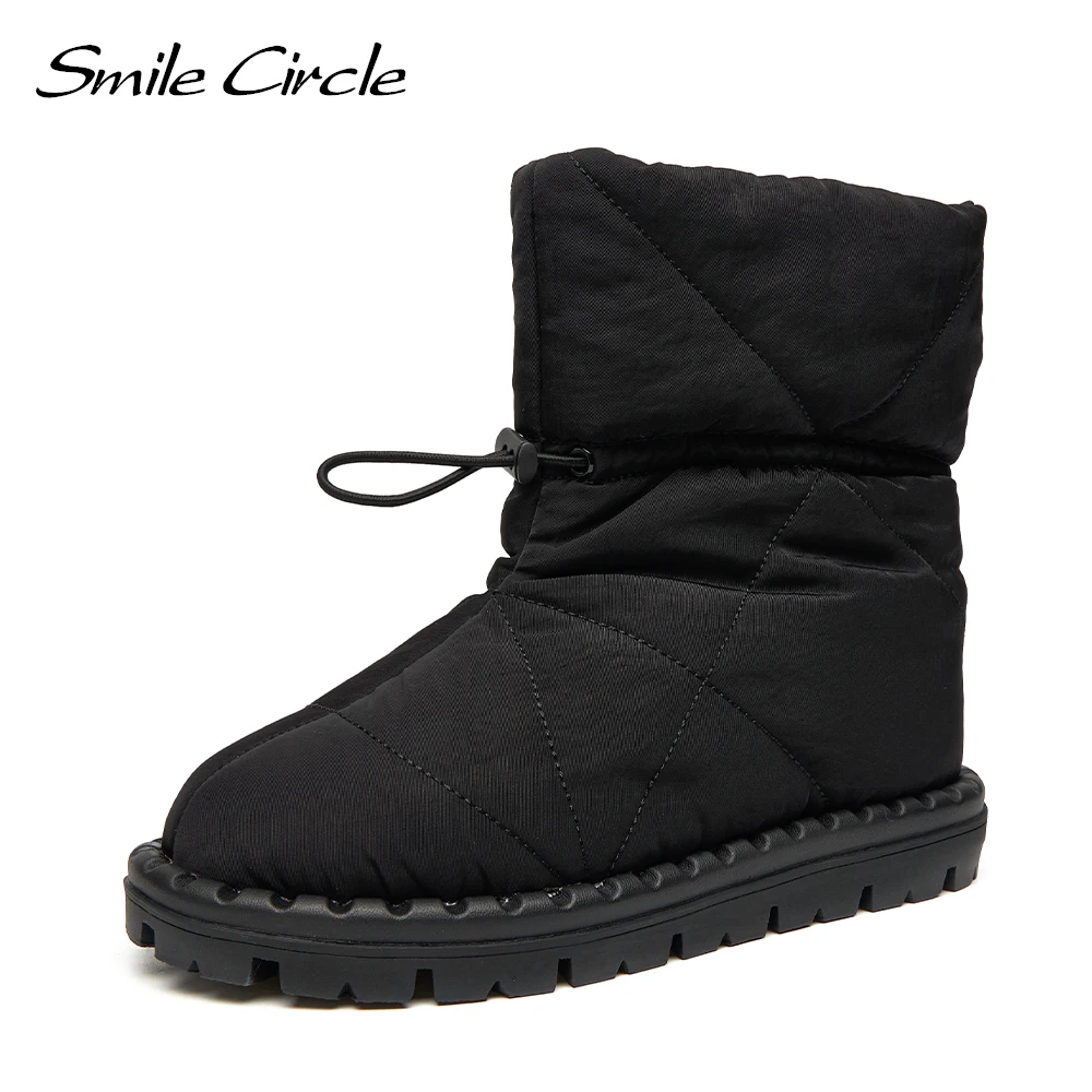 Женские зимние ботинки Smile Circle теплые лыжные ботильоны роскошная женская обувь с