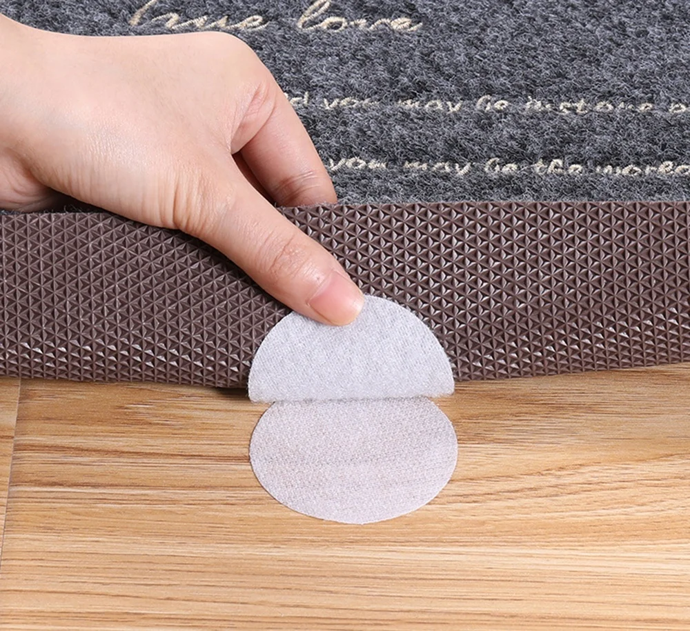 

20pcs/10 Pairs Anti Curling Carpet Tape Rug Gripper Secure the Carpet, Sofa, and Sheets in Place and Keep the Corners Flat