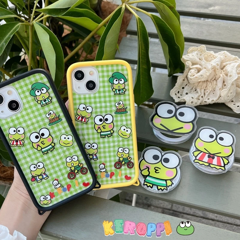 Sanrio Keroppi симпатичный мультяшный большой глаз лягушка магнитный держатель для