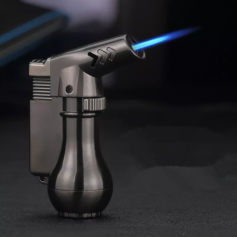 

Mini Spray Gun Compact Butane Jet Lighter Torch Turbo Lighter 1300 C Flated Windproof Metal Jet Lighter NO GAS Smoke Accesoires