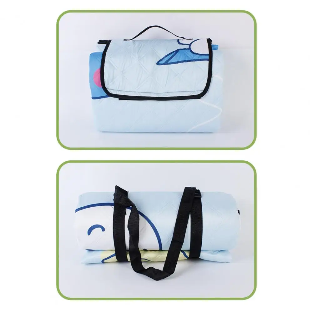 

Picnic Blanket Convenient Easy to Carry Cartoon Pattern Camping Accessories Outdoor Picnic Blanket Beach Mat