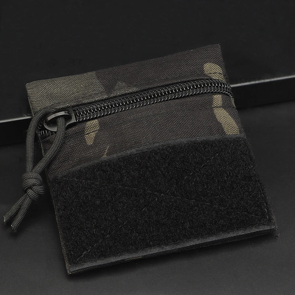 

Vest Pouch Waterproof Vest Attached Pouch Zipper Portable Wear Resistant Small for Camping Hiking Airsoft Hunting Accessories