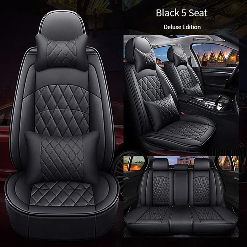 

YOTONWAN Leather Car Seat Cover for Maserati all models GranTurismo Ghibli Levante quattroporte car accessories Car-Styling