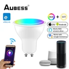 Умная лампа Aubess с поддержкой Wi-Fi, GU10, 4 Вт, RGB + CCT