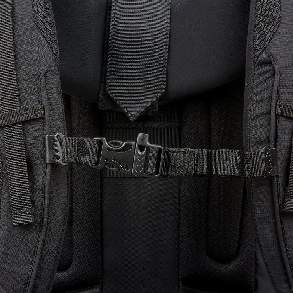 50 Liter Backpacking Backpack, with Reflective Accents, Black