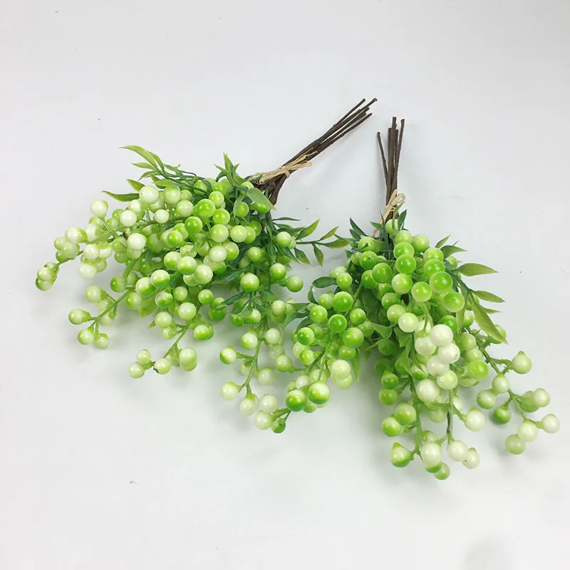 Красный Рождественский пенопласт для фруктов искусственный букет растений