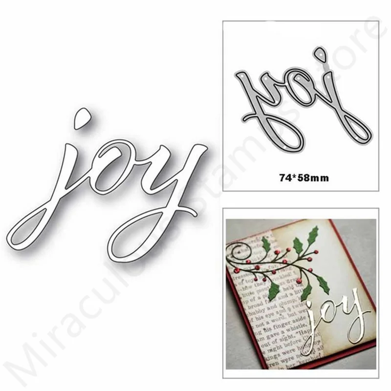 

Alphabet Metal Cutting Dies No Stamps Stencils for DIY Joy Scrapbooking Album Embossing Paper Cards Crafts Die Cuts