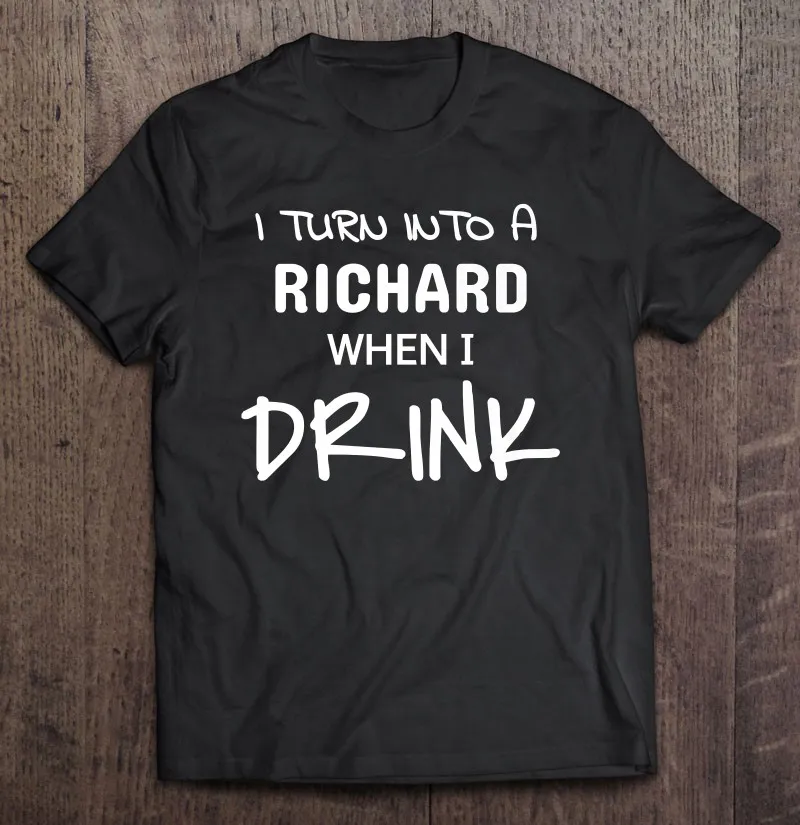 

Я превращаюсь в Ричард когда я пью 2, футболка оверсайз, Мужская одежда, футболки для спортзала, Мужская одежда, рубашки, Мужская футболка, сп...