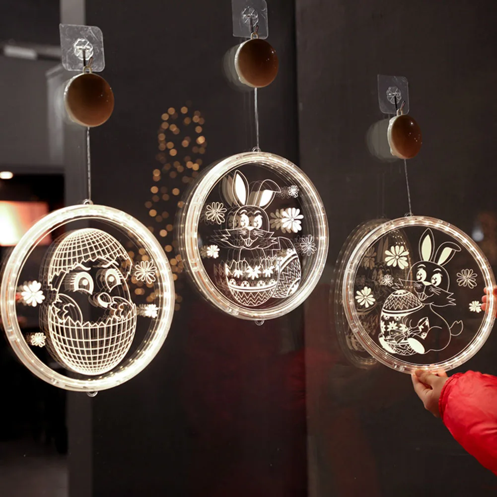 

Светодиодные светильники для моделирования на Пасху, милое пасхальное освещение на батарейках, Очаровательное украшение в виде капли, худо...