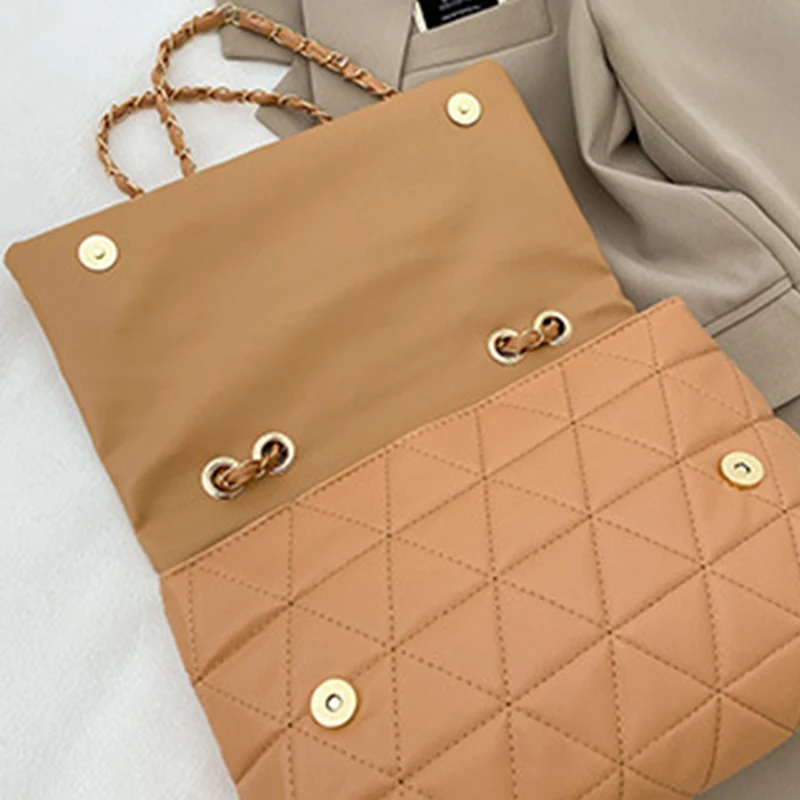 Trend Luxury Pu Leather Women Shoulder Bags Chain Strap Crossbody Bags for Women Fashion Designer Handbags Female Messenger Bags