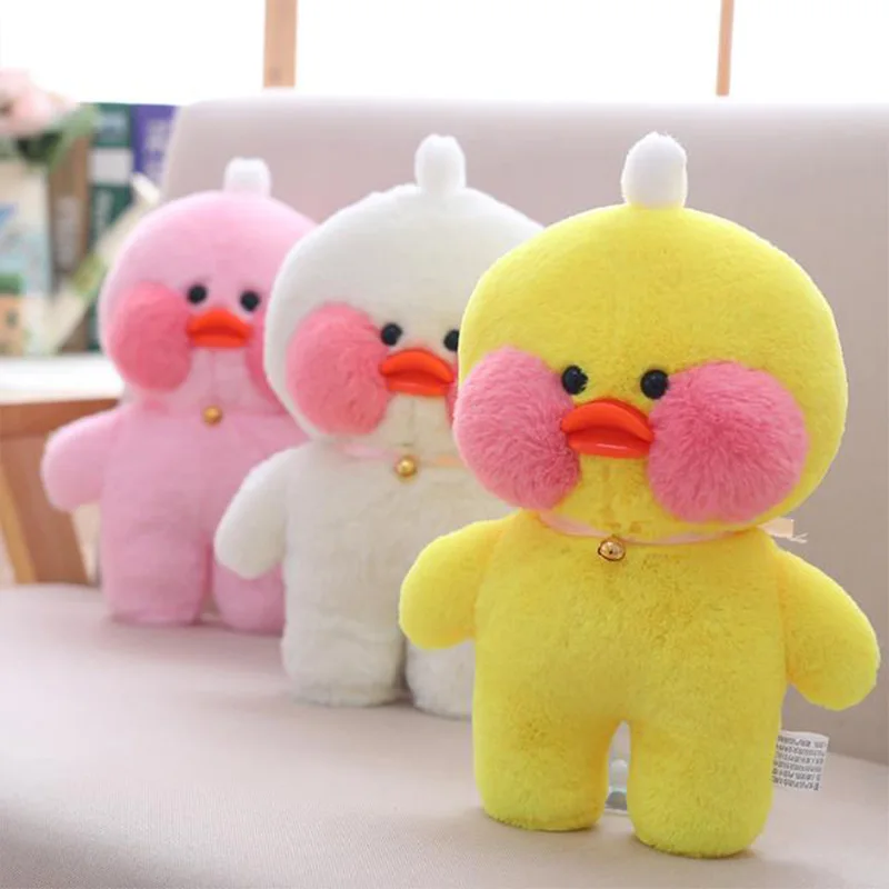 

Kawaii lalafanfan Duck with Glasses net Red Cute Duckling Plush Toy Animal Doll Stuffed Toys Holiday & Birthday Gift