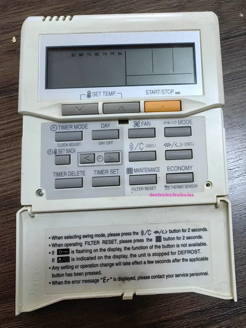 Для проводной контроллера Fujitsu Multi-line T/Mini-T Series Панель UTY-RNKYT. Разборка